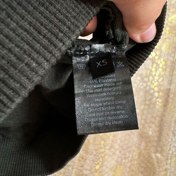 Alphalete Amplify Bra Canteen Deep Olive Green XS - Picture 4 of 6